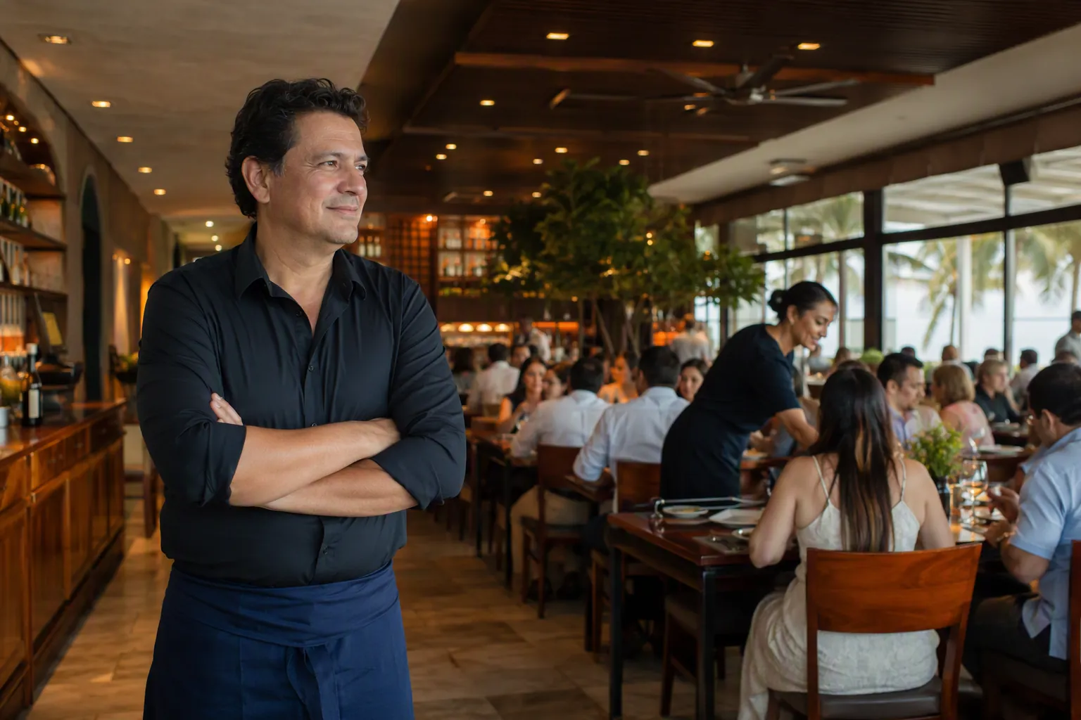 Dono de restaurante ou cafeteria estabelecido (não boteco) na Baixada Santista